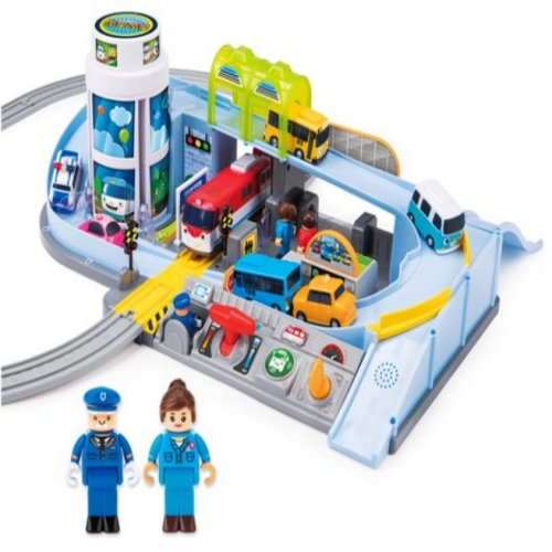 띠띠뽀와 타요의 정거장 놀이세트+꼬마버스4종